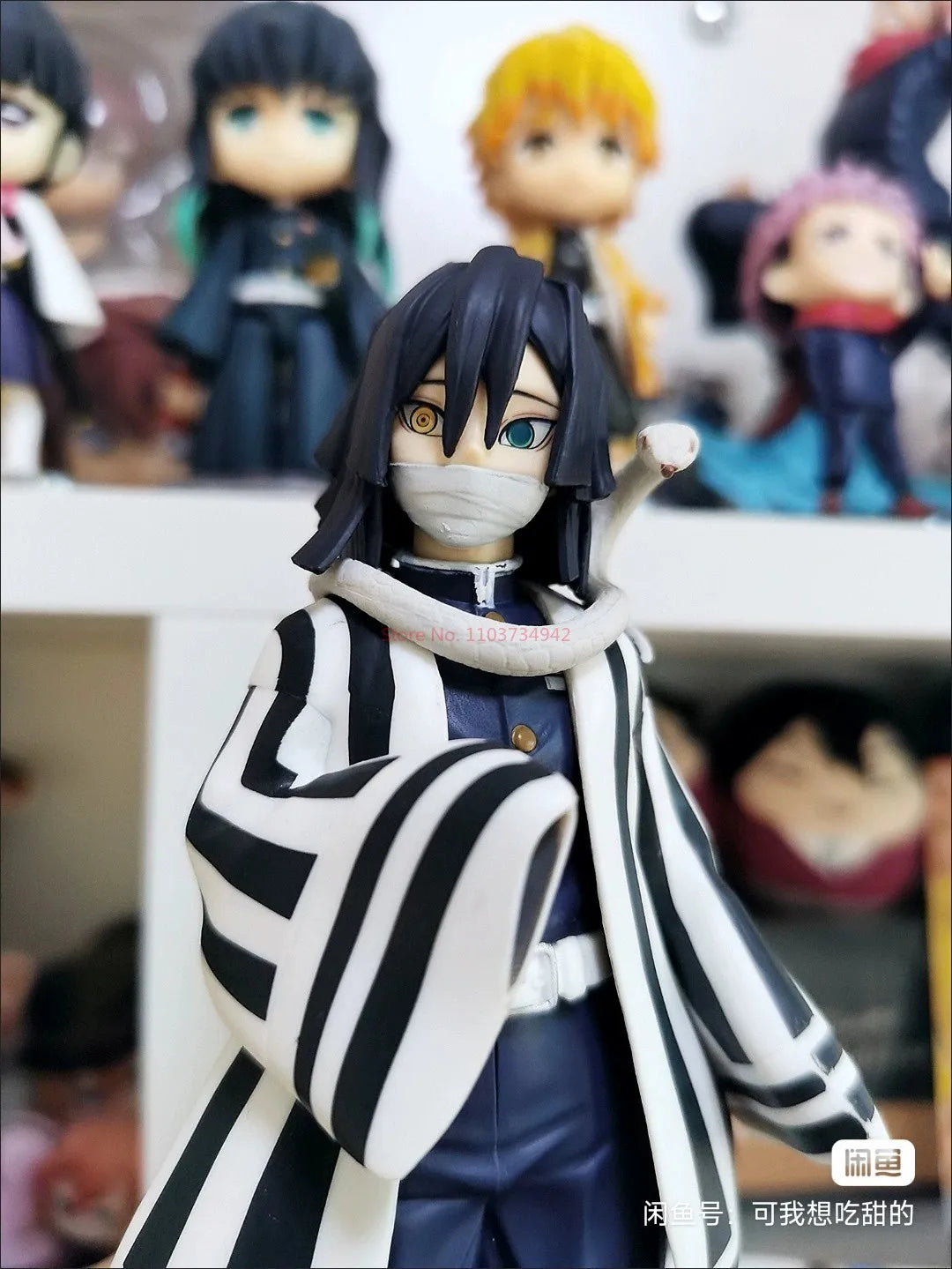 Bandai Original Kimetsu No Yaiba Anime Figure Vol.15 Iguro Obanai Action Figure Collectible Model Ornaments Toys Birthday Gifts