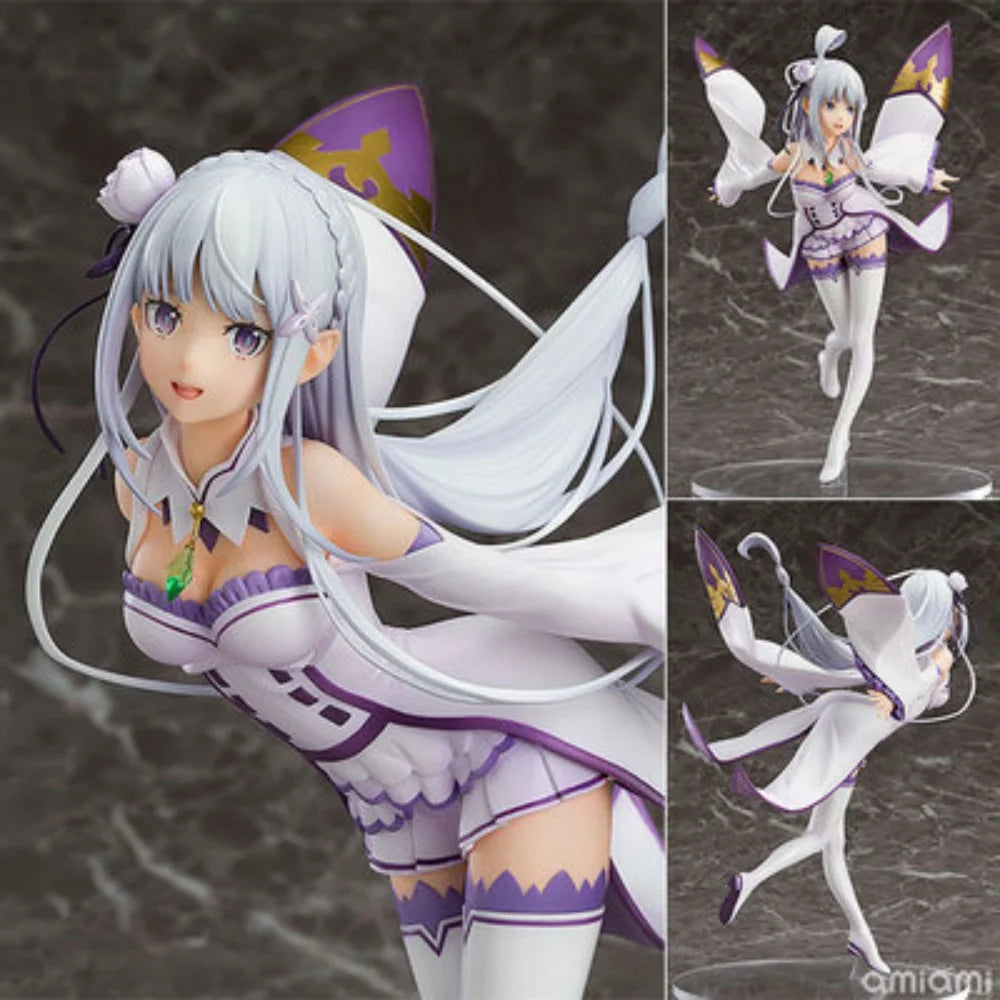 Anime-Charakter Re: Zero – Starting Life In Another World, Emilia Flying Pose, Anime, handgefertigtes Modell, Schreibtisch-Dekoration, Geschenk