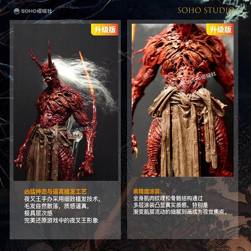 Black Myth Wukong Yaksha King Red Demon Pre-Painted Collectible Model Figure Statue Game Decor Gift Action Figure Collectible