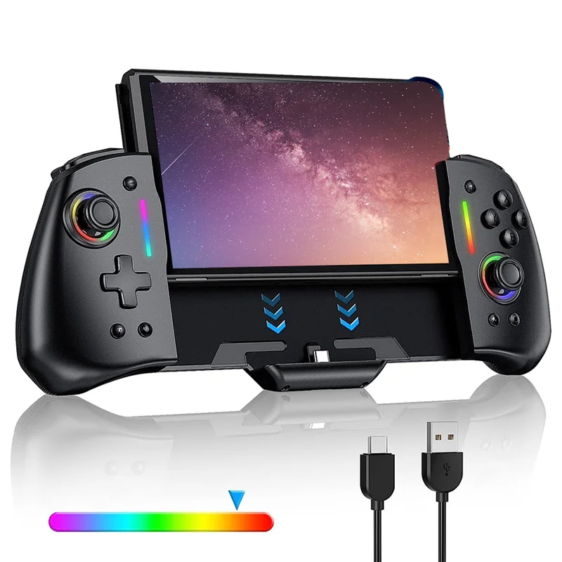 ELECT-Für Schalter Gamepad Controller Eingebaute 6-Achsen-Gyro Design Handheld Grip Doppel Motor Vibrationen Joypad