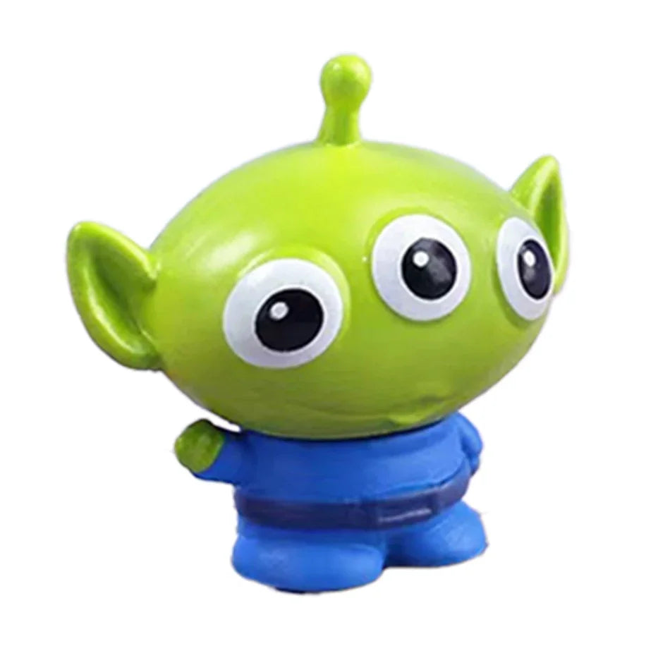 Explosions Anime 8PCS Toy Story Hand-Made Trish Hudi Bass Lightyear Alien Children's Mini Toy Desktop Ornaments Birthday Gift.