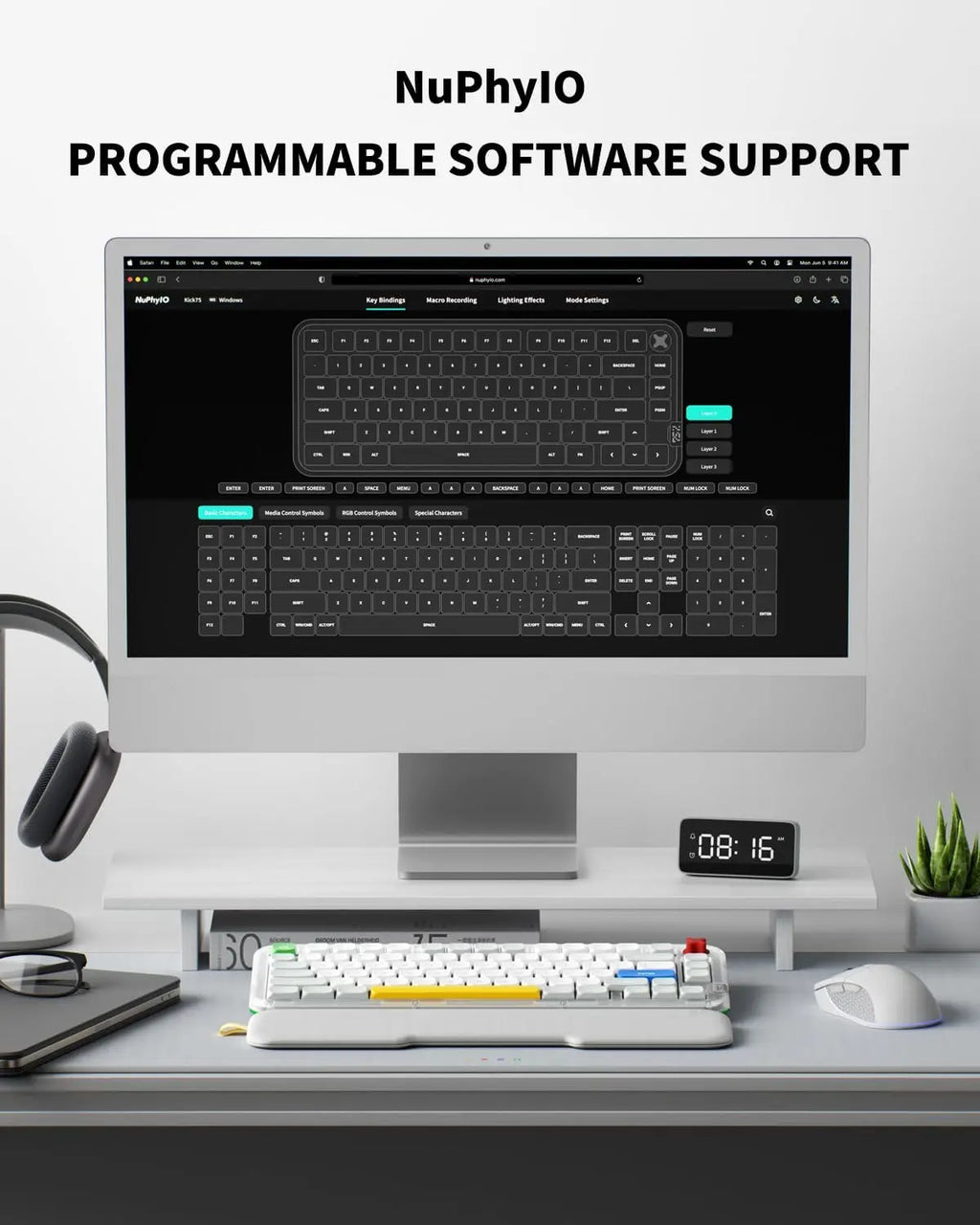 NuPhy® NuPhy Kick75 Hybrid-Profile Custom Mechanical Keyboard Firmware NuPhyIO