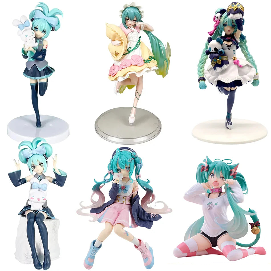 Anime Hatsune Miku Figur PVC Modell Anime Schönes Mädchen Schöne Tischdekorationen Figur Geburtstagsgeschenk Anime Merchandise