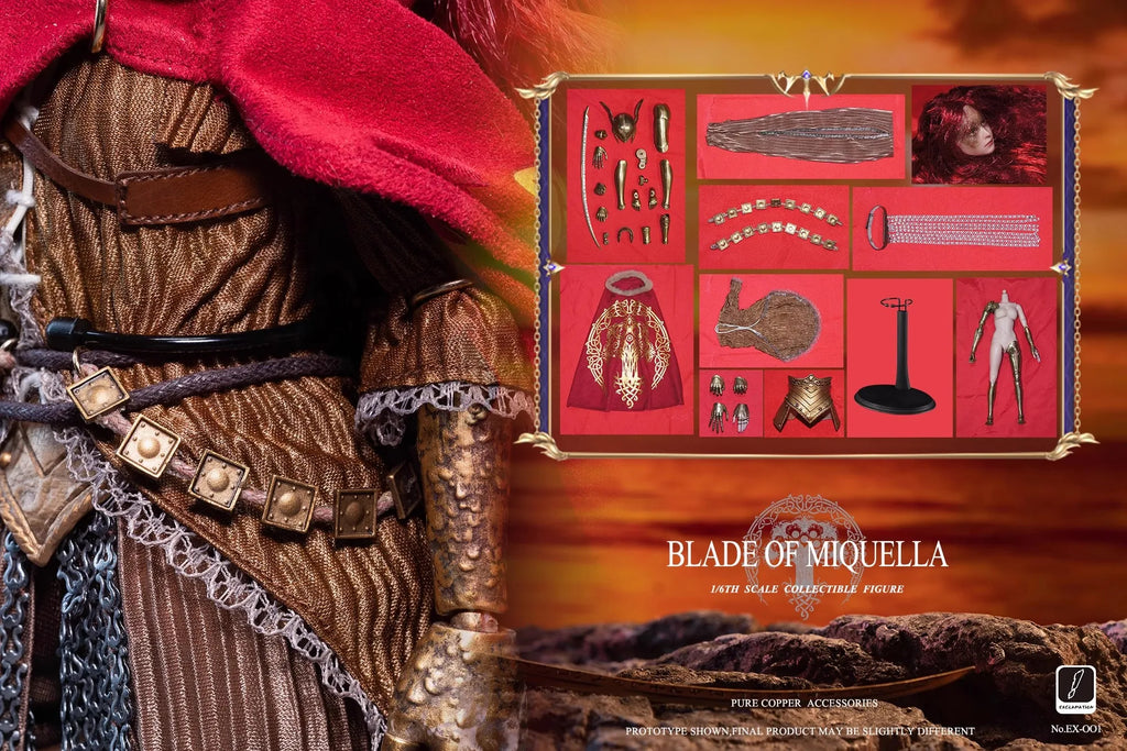 Exclamation EX-01 1/6 Soldier Valkyrie Malenia Pure Copper Accessories Full Set 12'' Action Figure Toy In Stock