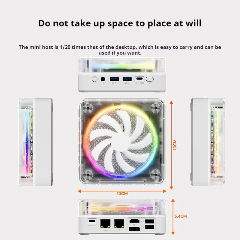 GenMachine AMD Ryzen 7535HS 7535U 7735HS 7735U Windows 11 Ryzen MINI PC WIFI6 diy gaming computer Mini Pc Ordenador