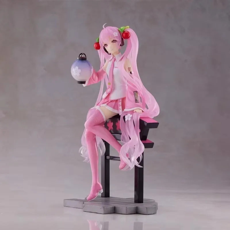 Taito Original Piapro Figuren Hatsune Miku Artist MasterPiece + Sakura Lantern 18cm Sammlerfiguren Geschenk
