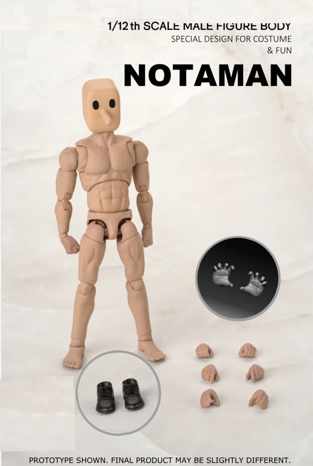1/12 Notaman 16cm Artist Art Painting Action Figure Sketch Draw Male Movable Body Joint Figure Toy Model