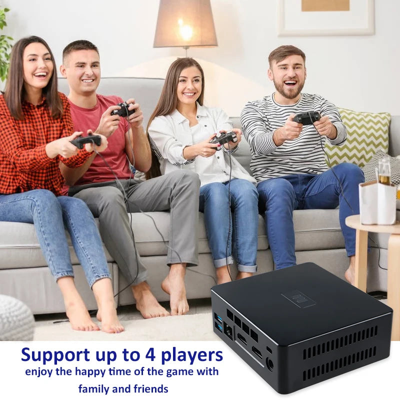 TSINGO Retro Super Console GK Mini Win11+Batocera 72000+Games 80+Emulators With 2.4G/5.8G Wifi 4K Plug And Play For PS2/WII/WIIU