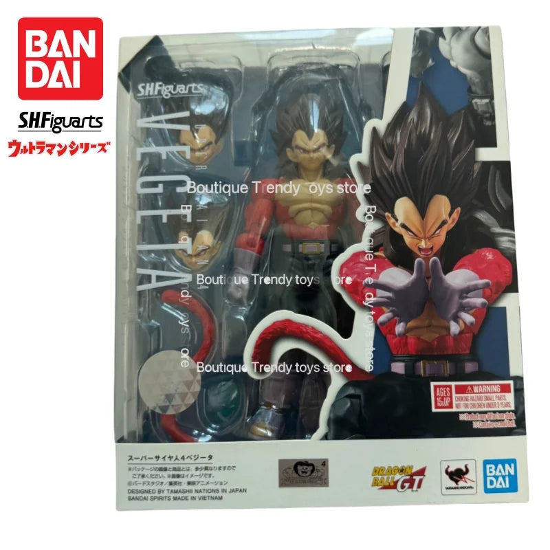 In Stock Bandai S H Figuarts Original Dragon Ball Vegeta IV Doll Brand New Boxed Action Figure Anime Characters Model Garage