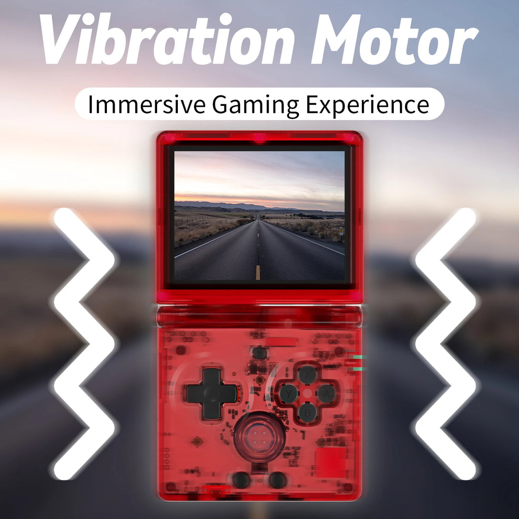 ANBERNIC NEW RG35XXSP Flip Handheld Game Console 3.5 Inch IPS Clamshell Video Gaming Console 64 Bit Linux System 64G Online Play