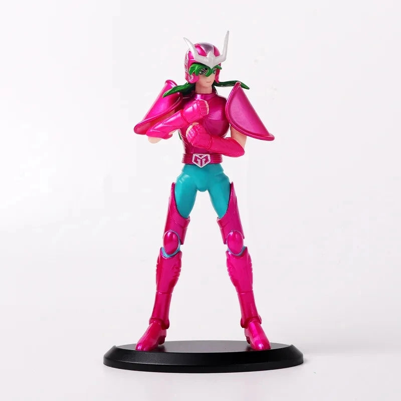 19CM Japanese Anime Saint Seiya Figure Phoenix Ikki Hyoga Seiya Shiryu Standing Figure Toy PVC Box Figure Collection Decoration