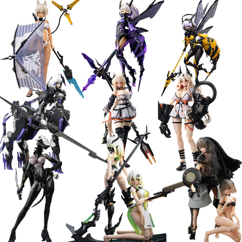 Snail's Shell Wasp Three-leaved Wolf Girl Phantom Ghost Assassiner Miu Ke Sand Weaving Shi Sakura Machine Anime Figure Model Toy