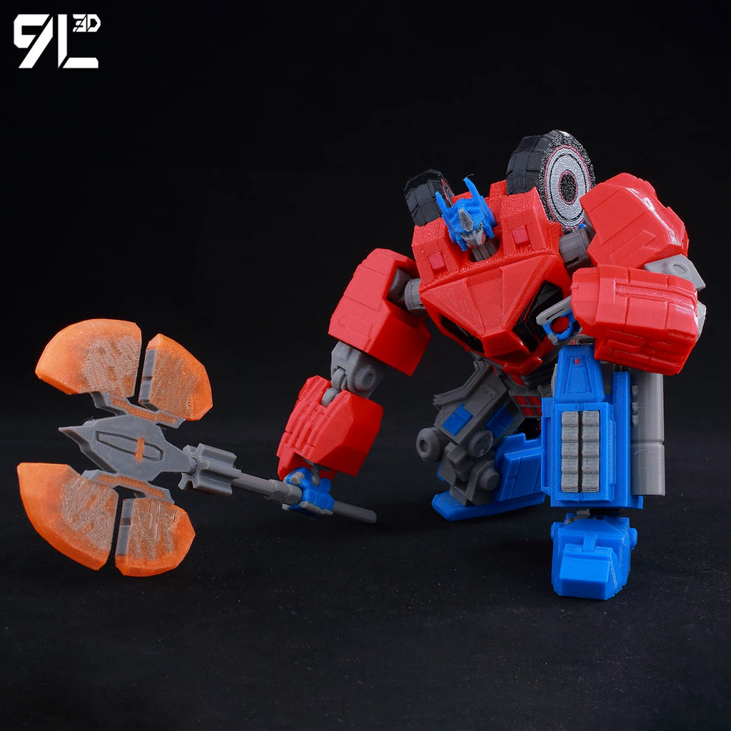 9L3D Lucky13 Transformers Optimus Prime Actionfigur Dummy13 mit orangefarbenem Schwert T13 Mehrgelenk-Sammelspielzeug Titan13