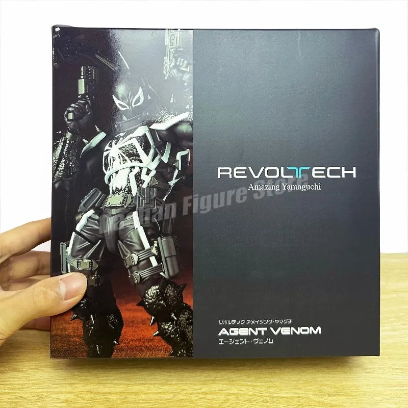Fantastische Yamaguchi Revoltech Agent Venom Actionfiguren-Kollektion: Superheld Eugene Thompson Venom Figur, Modellspielzeug, Geschenkidee