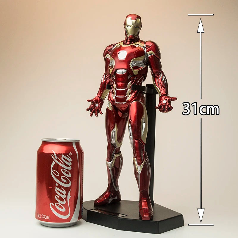 32 cm Marvel Comics Sammlung Figur Iron Man Captain America Anime Action Sammlung Desktop Ornament Dekoration Kinder Spielzeug