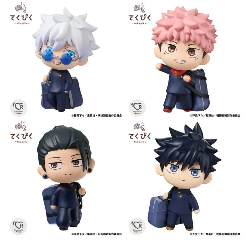 New BANDAI Tekupiku Jujutsu Kaisen Satoru Gojo Suguru Geto Action Figure Toys PVC Model Collection Kwaii Q Ver. Doll Fans Gifts