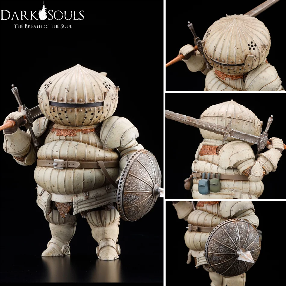 13CM Anime Game Dark Souls Siegmeyer Figure Q Version Dark Souls Sculpt Collection Standing Model Toy Gift Aciton Figure