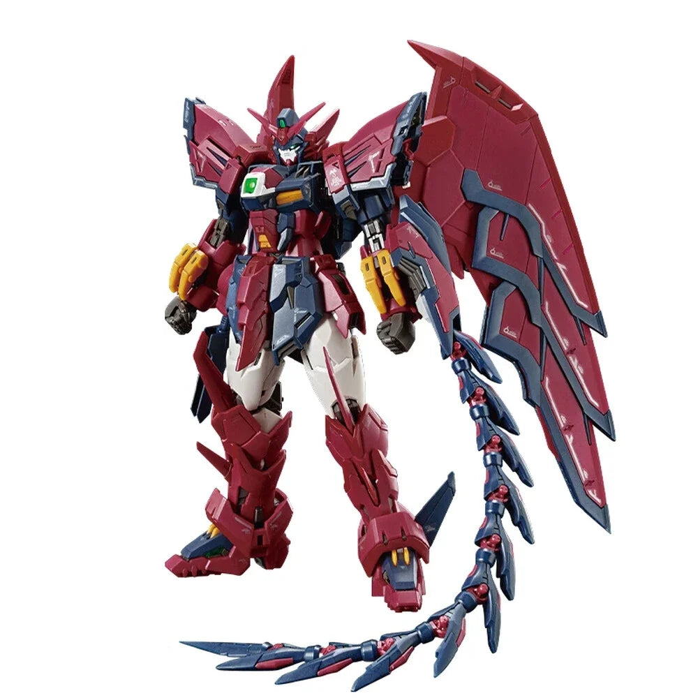 Bandai Genuine Gundam Anime Model RG 1/144 Gundam EPYON Gundam Wing OZ-13MS Assembly Model Kit Action Figures Desktop Toy