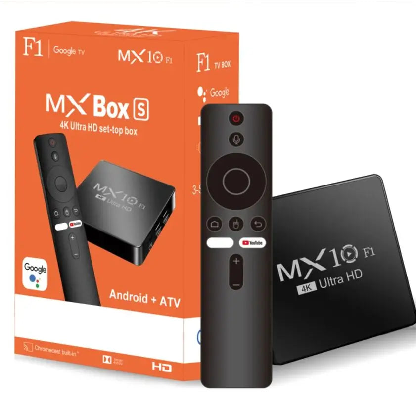 Smart TV Android Box MX10 F1 Android 13 Allwinner H313 Cortex™-A53 Build in Wi-Fi 2.4G + BT5.0 Set-Top TV Box