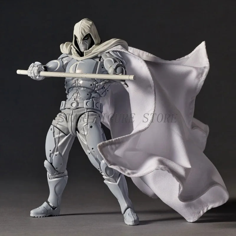 Erstaunliche Yamaguchi Moon Knight Actionfigur PVC Bewegliches Sammlerspielzeug Revoltech Avengers Marc Spector Figur Modell Geschenke