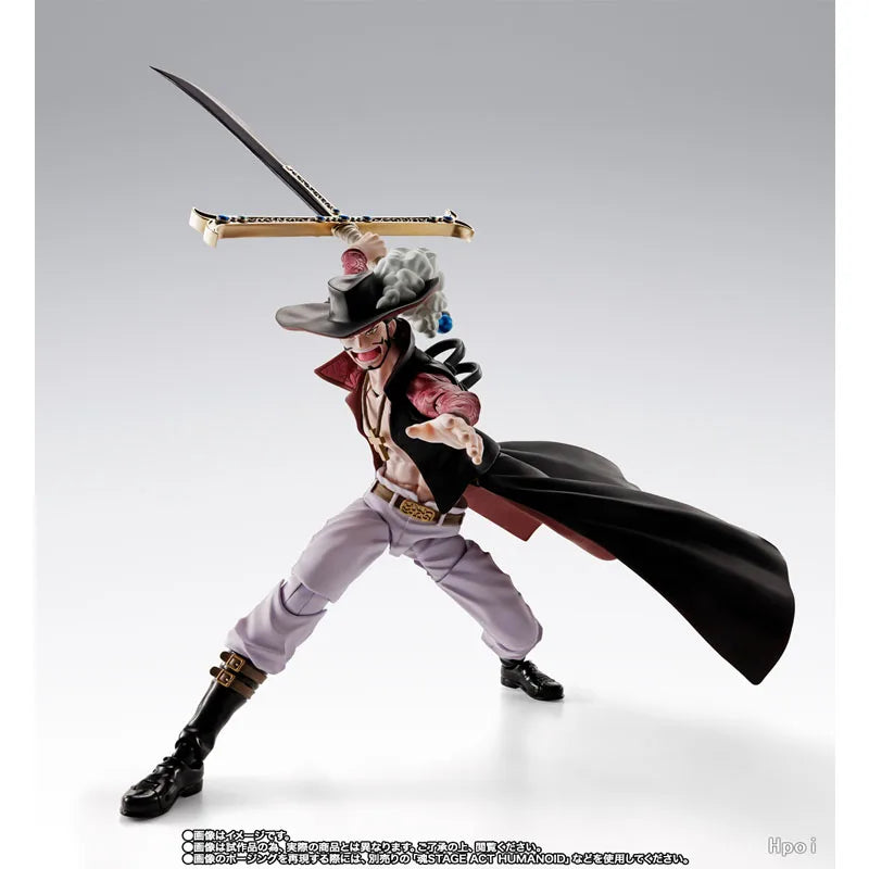 Brand New in Stock Bandai Original MODEL KIT S.H.Figuarts  ONE PIECE Dracule Mihawk Anime Action Figure  ToysModel