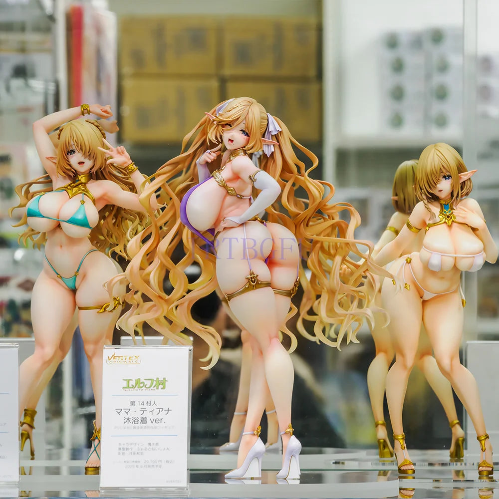 26cm 14th Villager Mama Tiana Bathing Suits Ver Figure Series ELF Village Anime Figures PVC Action Figure Toy Game Model Doll