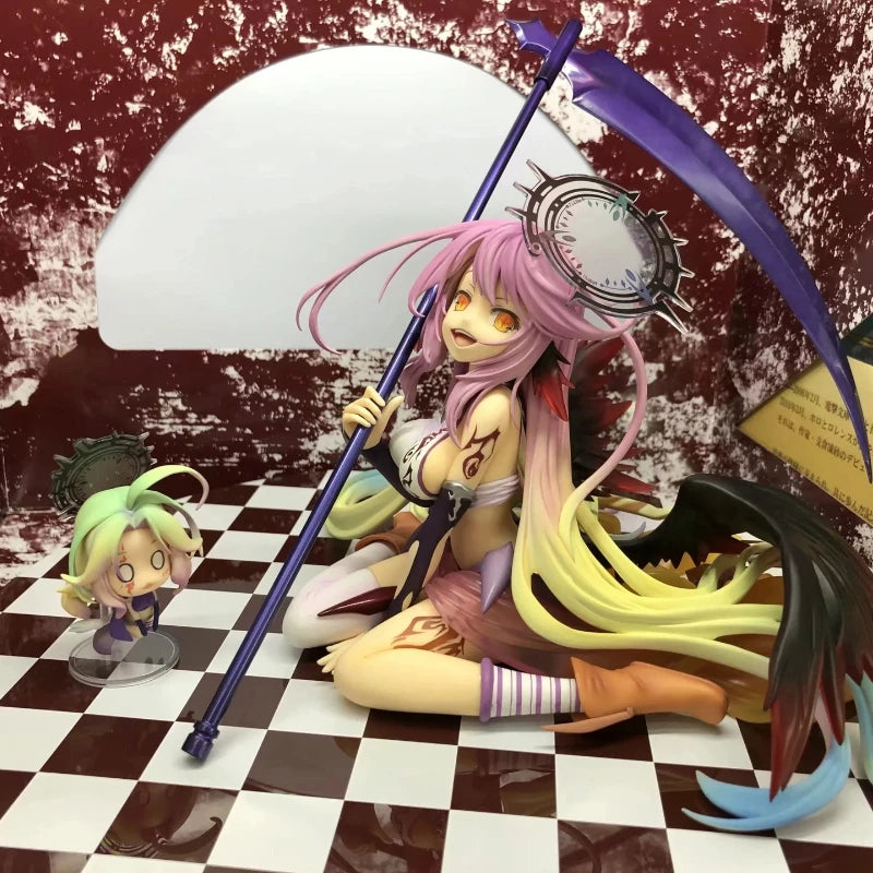 13cm The Game Of Life Classic Edition Nogamenolife Jibril (Heavenly Winged Angel) Anime Figure Model Statue Collection Toys Gift