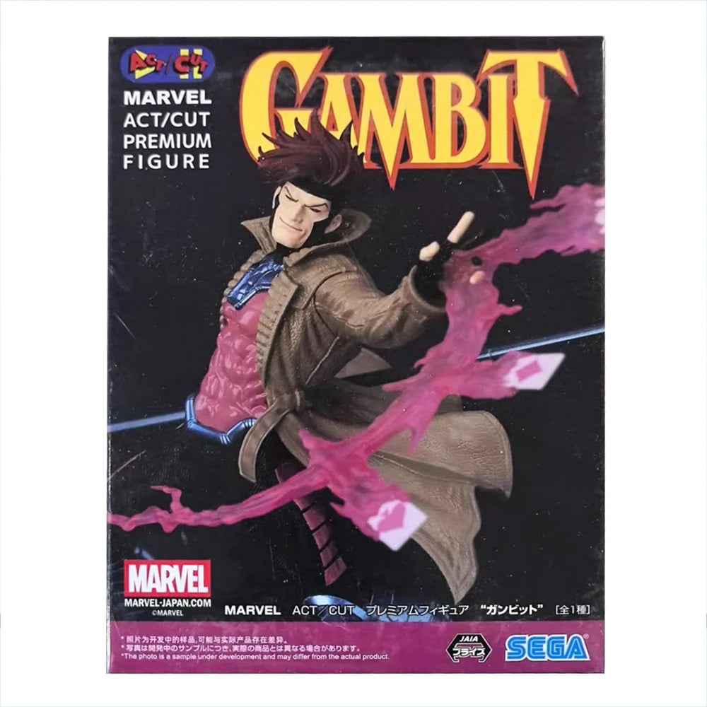 In Stock SEGA Marvel ACT CUT Gambit X-Men Remy LeBeau Anime Figure Model Original Toys Ornament Birthday Gifts Collecting