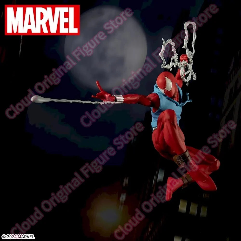 In Stock 100% Original SEGA ACT CUT SCARLET SPIDER SPIDER-MAN Decoration Figure Action PVC 18cm Model Collection Hobby