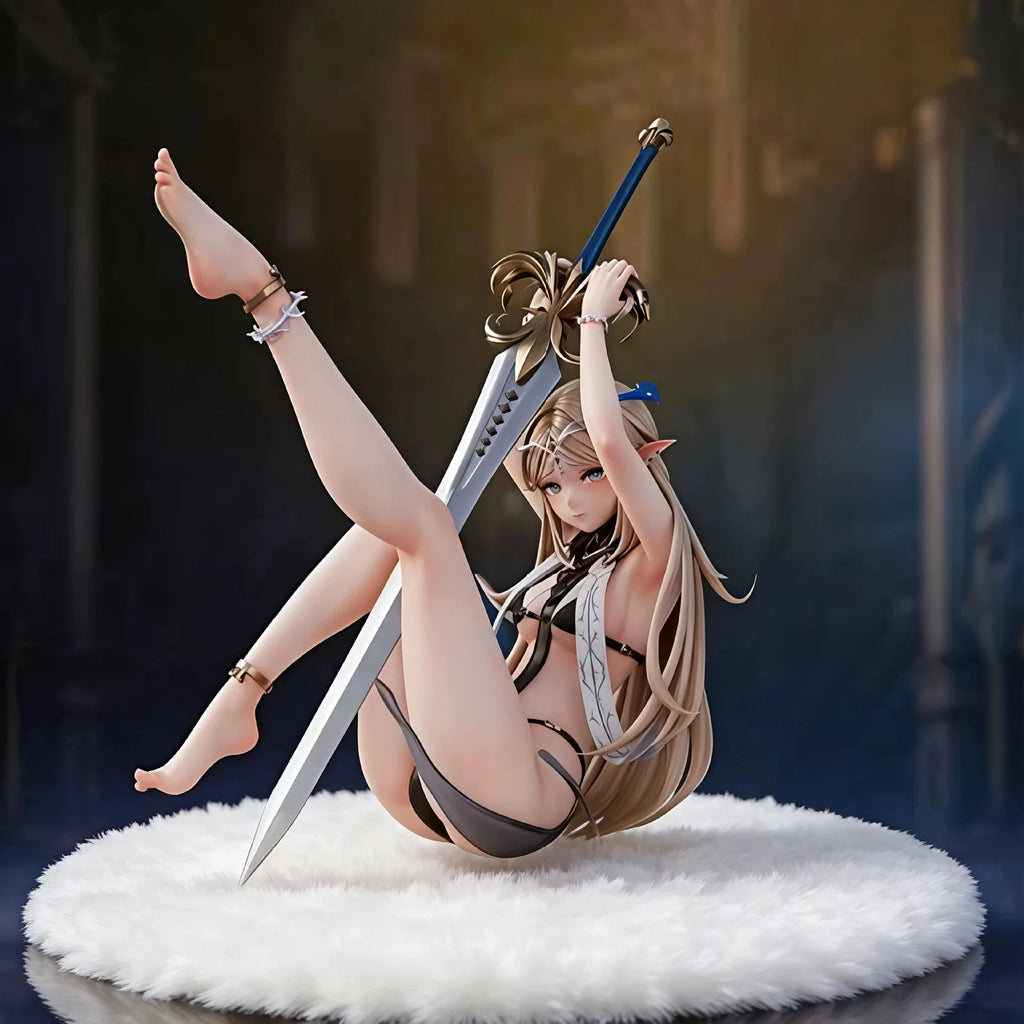 Kathesia Anime Girl Figure Full Spray Painted Collectible Model Desktop Decoration Pc Case Ornament Trendy Toy Gift For Adults