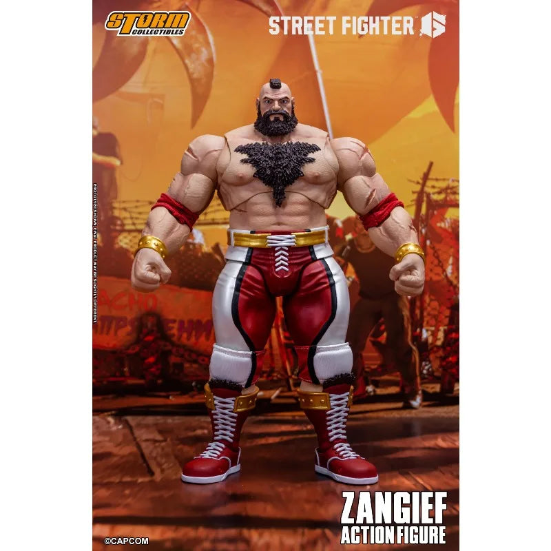 Brand New Authentic Storm Toys Original Street Fighter 6 ZANGIEF Movable Doll Game Movable Doll Model Toy Figurine Gift Collect