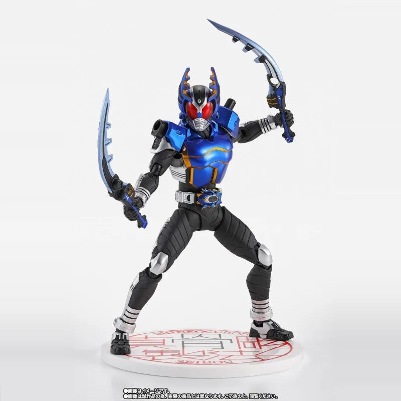 Fast Shipping Bandai Anime SHF MASKED RIDER GATACK RIDER FORM SHINKOCCHOU SEIHOU 10th Anniversary Original Model Toys Figure Kid