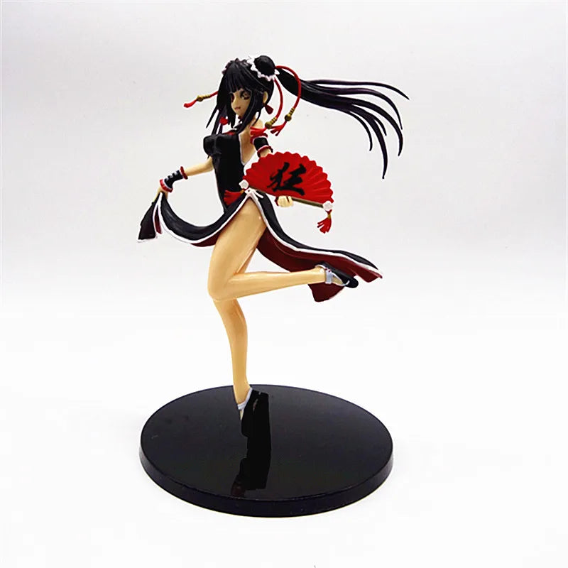 21cm Date A Live - Kurumi Tokisaki In Qipao & Kimono, Standing Pose Anime Figure Model Statue Collection Desktop Decoration Toys