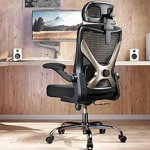 Ergonomischer Bürostuhl – X-förmiger Computer-Schreibtischstuhl, bequem, Gaming-Stuhl, Bürostuhl mit Lendenwirbelstütze, Netz-Bürostühle