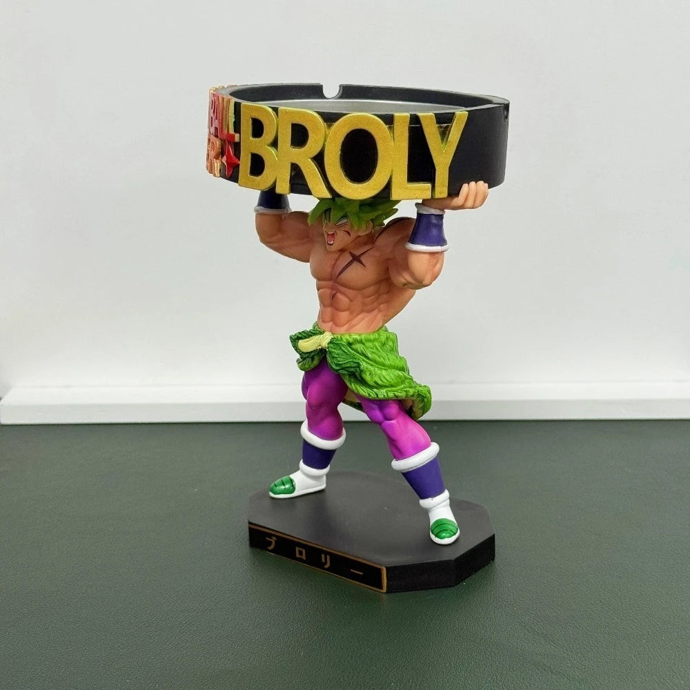 14.5cm/5.71in Anime Dragon Ball Z Figure Ashtray Broli Action Figures Pvc Statue Desktop Ornamen Collection Model Toys Gifts