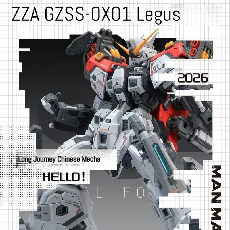 【IN STOCK】ZZA REGUS GZSS-OX-001 Captain Mobile Suit Assembly Plastic Model Kit Collectible Mecha Figure For Hobby Enthusiasts