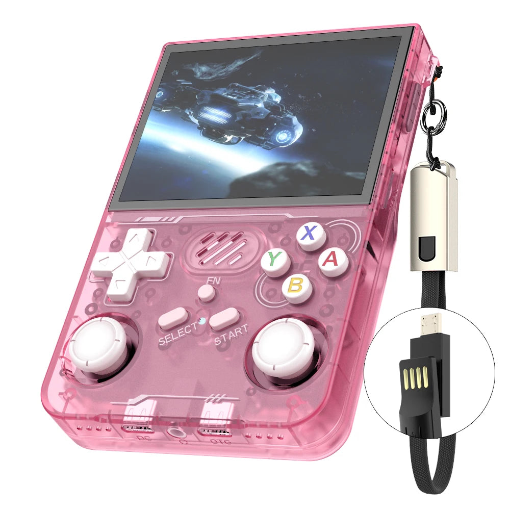 R36s Upgrade R36xx Retro Handheld Game Console with WiFi Online Battle, Portable 3.5 Inch IPS Screen, Best Gift for Kids and Fri