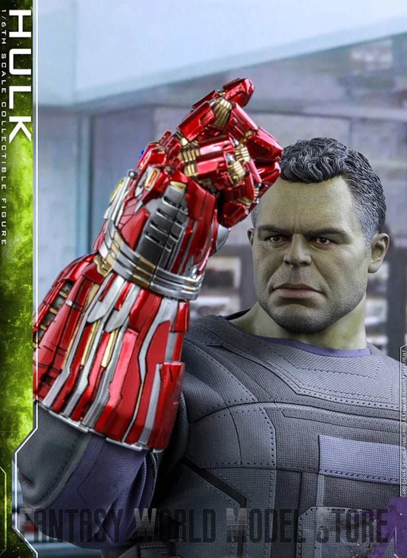 In Stock HOTTOYS MMS558 1/6 Scale Endgame Professor Hulk 39.5cm Full Set Collectible Action Figure Model with Nano Gauntlet