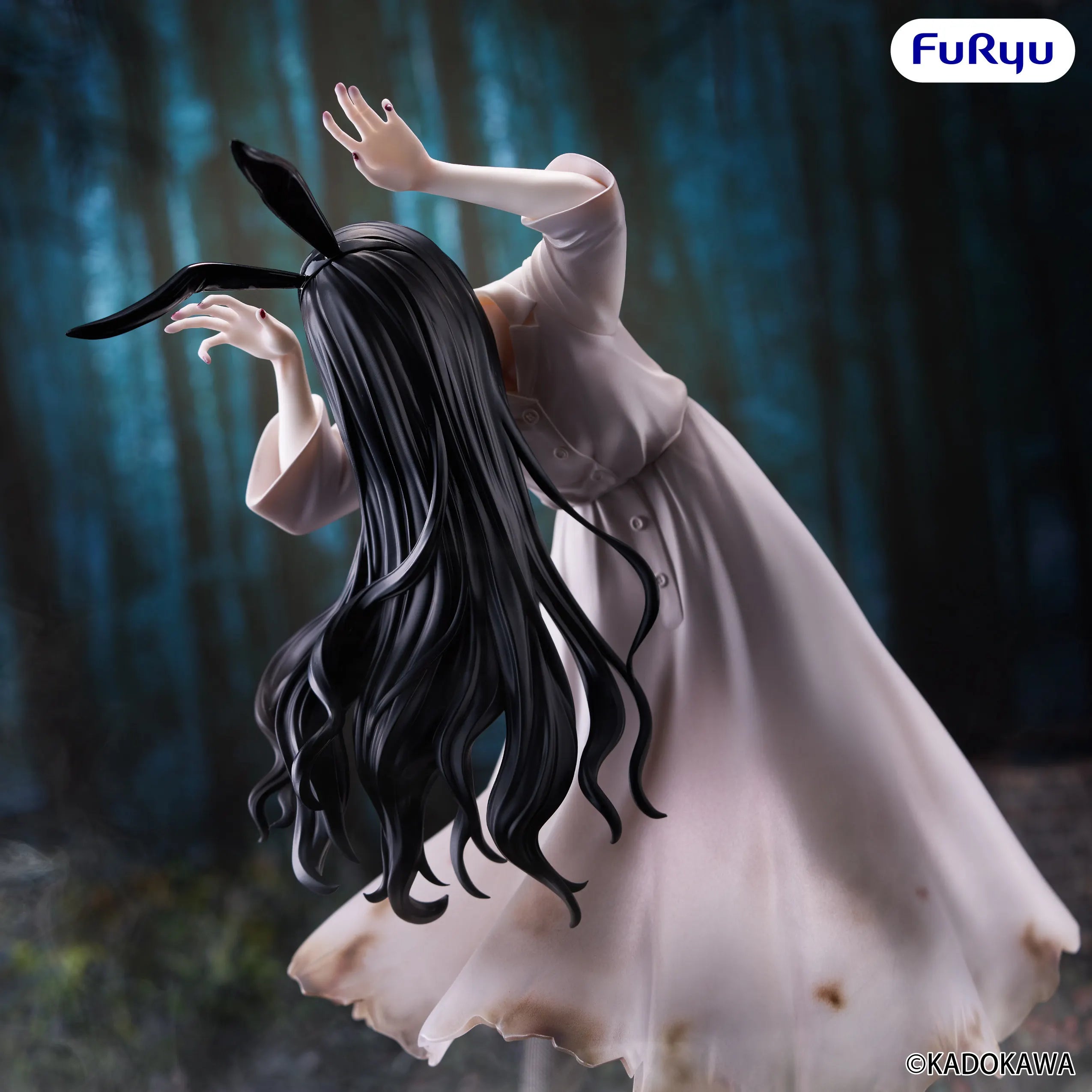 Original Furyu Sadako Anime Yamamura Sadako BiCute Bunnies Action Figurine Toys PVC Model Figuarts Collection Decoration