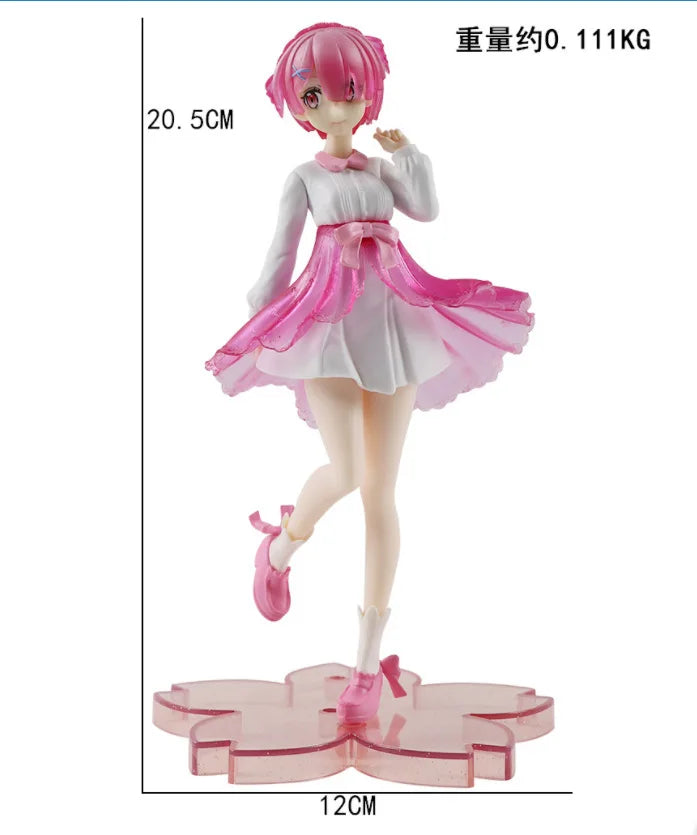 19cm Anime hand-drawing from zero to start a different world life Angel Reimu cute beauty hand-drawing model birthday gift