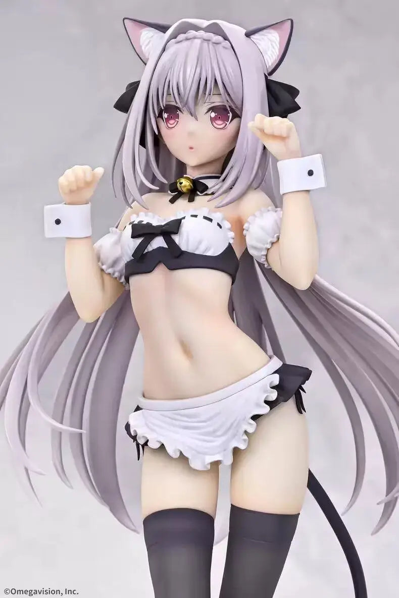 Omegavision Sakurakouji Luna Anime Figure Original Color Cat Ear Tsuki Ni Yorisou Otome No Sahou Standing Model For Anime Fans