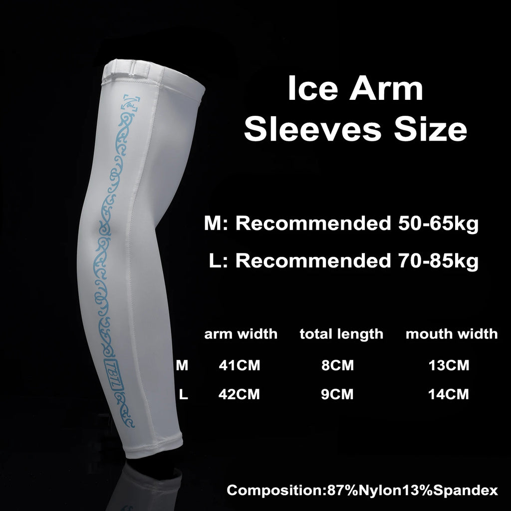 Esports Ice Arm Sleeves für FPS Gamer Arm Aiming Reduzieren Sie die Reibung Glattes Glas-Mauspad Sonnenschutz Kühlung Kompression