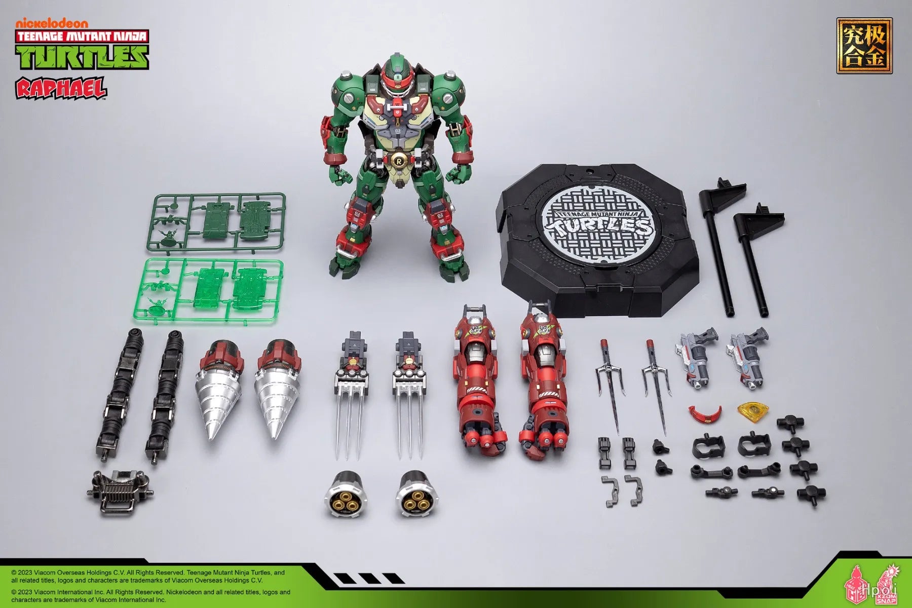 【UA】 HEATBOYS MechaHeat Series Alloy Mecha TMNT Raphael Action Figure Model Toy Gift