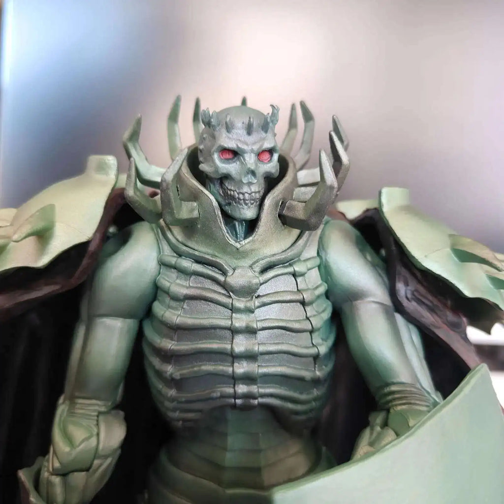 21 см фигурка на рицар от Череп на Айкслан, брониран зелен сребрист рицар, PVC фигурка, подаръчен модел, колекционерски екшън играчки, подарък