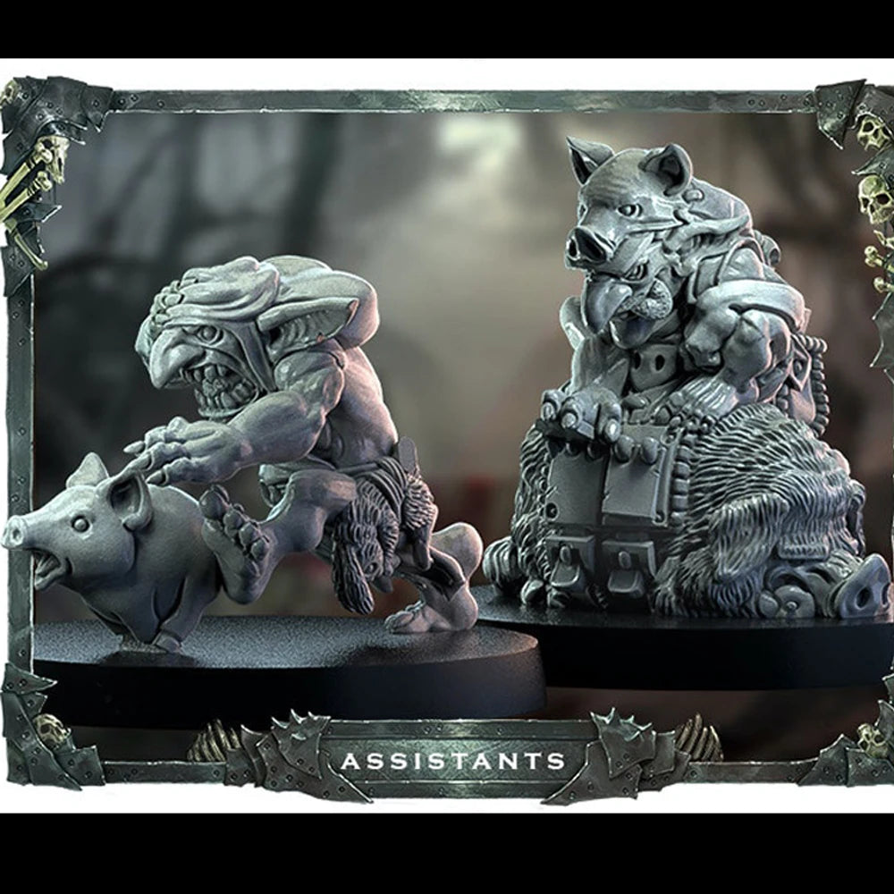 Resin Model figure, GK, Vicious Wildfire 9, Orc, 32mm, Fantasy theme, Unassembled and unpainted kit