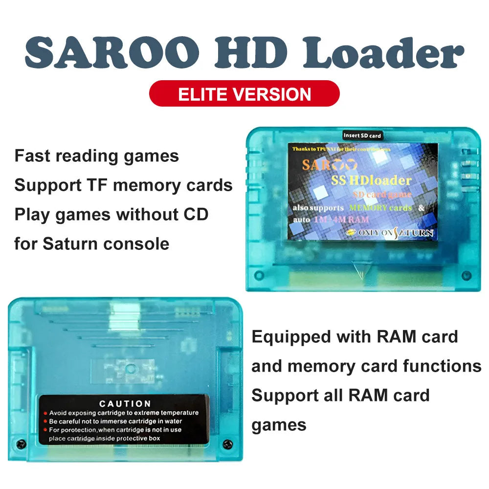 Saturn HD Loader SAROO Support English Menu SS Everdrive Cartridge Use TF Card Read ISO Adapter For SS Console