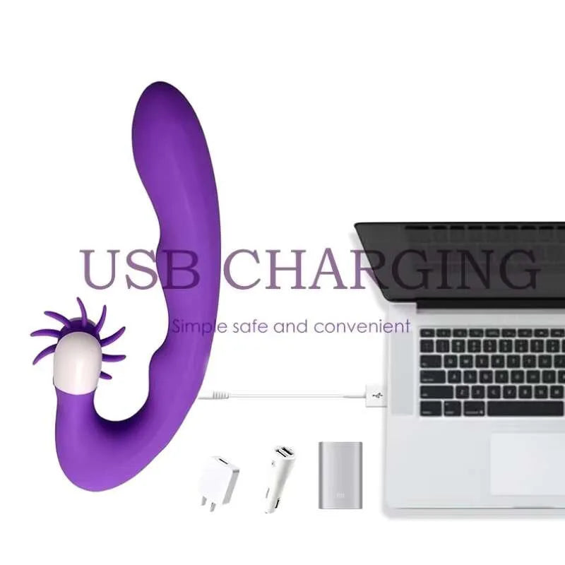 Weiblicher Masturbator Zungenleckvibrator Sexspielzeug für Frauen Orgasmus Schreien Starke Vibration Saugmassage AV-Stick