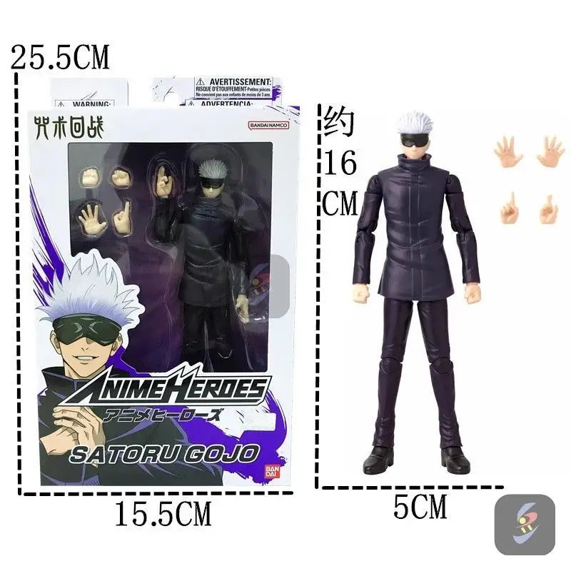 17cm Bandai Original Jujutsu Kaisen Action Figure Gojou Satoru  Itadori Yuji Fushiguro Megumi Action Anime Figure Toy Gifts
