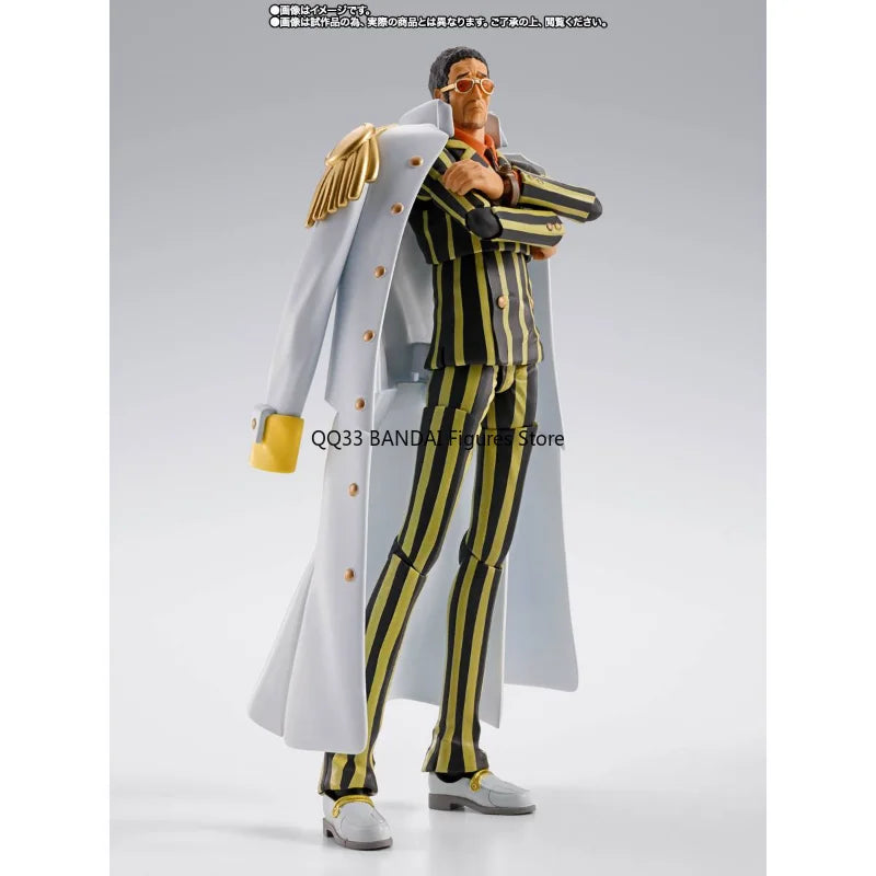 Bandai Original S.H.Figuarts One Piece Borsalino FUTURE ISLAND EGGHEAD Anime Action Figure Model Desktop Ornaments Gifts