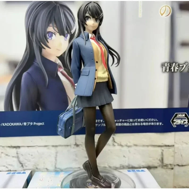 Auf Lager Original Echtes SEGA Rascal Träumt Nicht Von Bunny Girl 18cm Sakurajima Mai Anime Abbildung Modell Spielzeug Sammlung geschenke